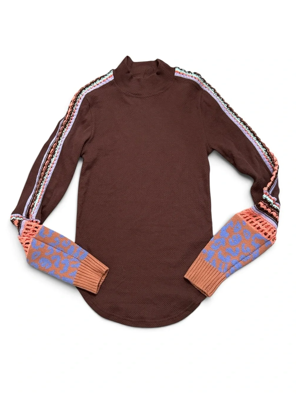 Free People Switch It Up Waffle Knit Top